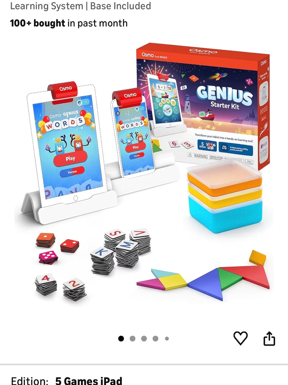 Osmo Genius Starter Kit - Colorful Educational Game Set